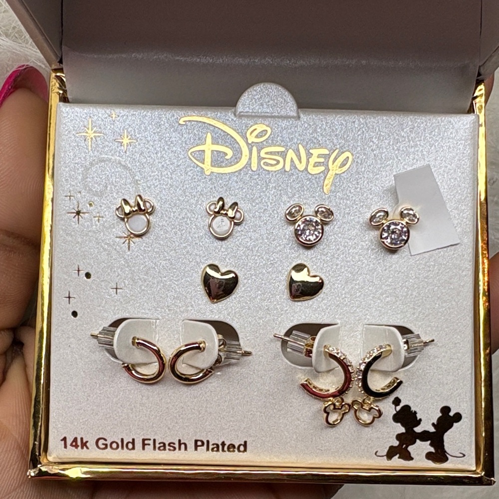 Disney Gold and Silver Earring Set